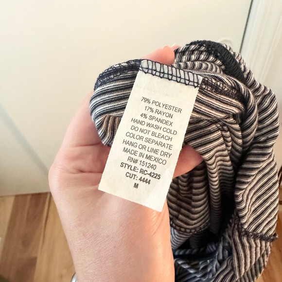 Navy Striped Jumpsuit - Picture 7 of 7